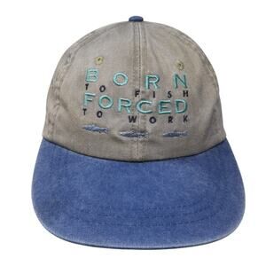 Born To Fish Forced to Work Baseball Cap Multicolor OS Headshots By KC Caps